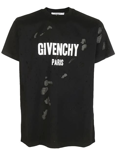 givenchy destroyed t shirt mens|givenchy t shirt men price.